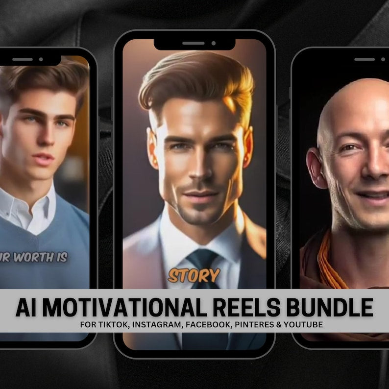 500+ AI Motivational Reels Bundle